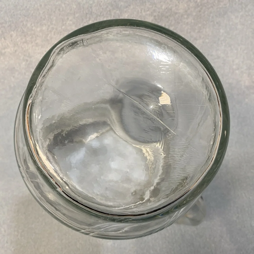 Indiana glass Double Swirl Smooth Finish 1960's Water Pitcher Clear Glass
